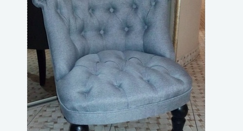 Обшивка стула на дому. Пушкин
